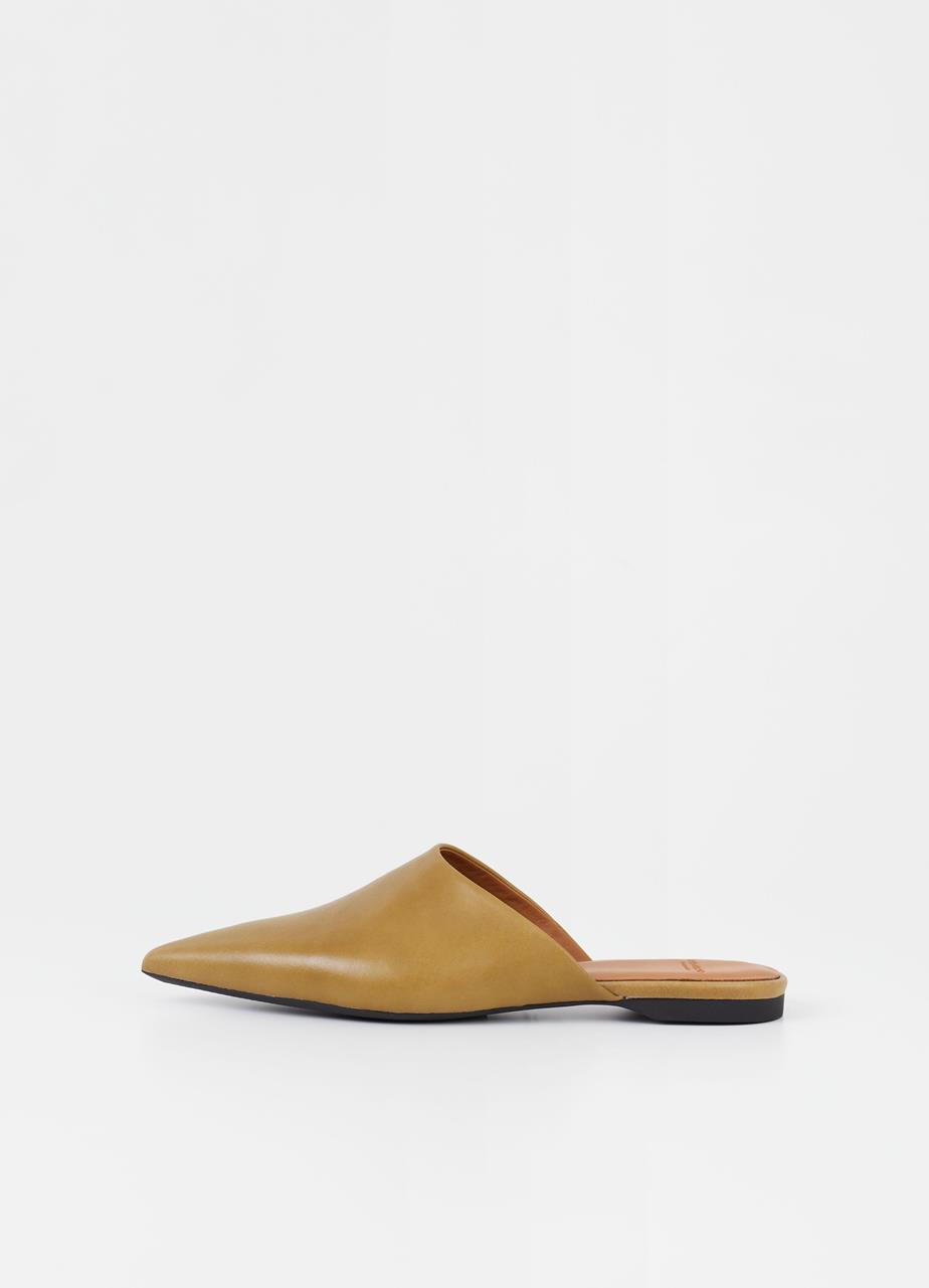 Hermine mules Green leather
