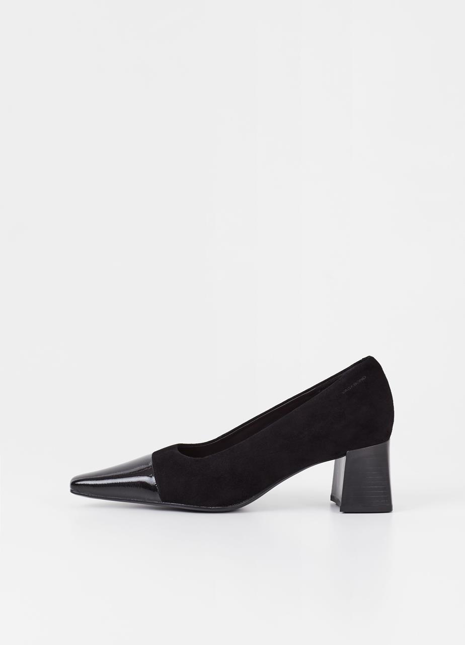 Altea pumps ZWART SUÈDE/LAKLEER