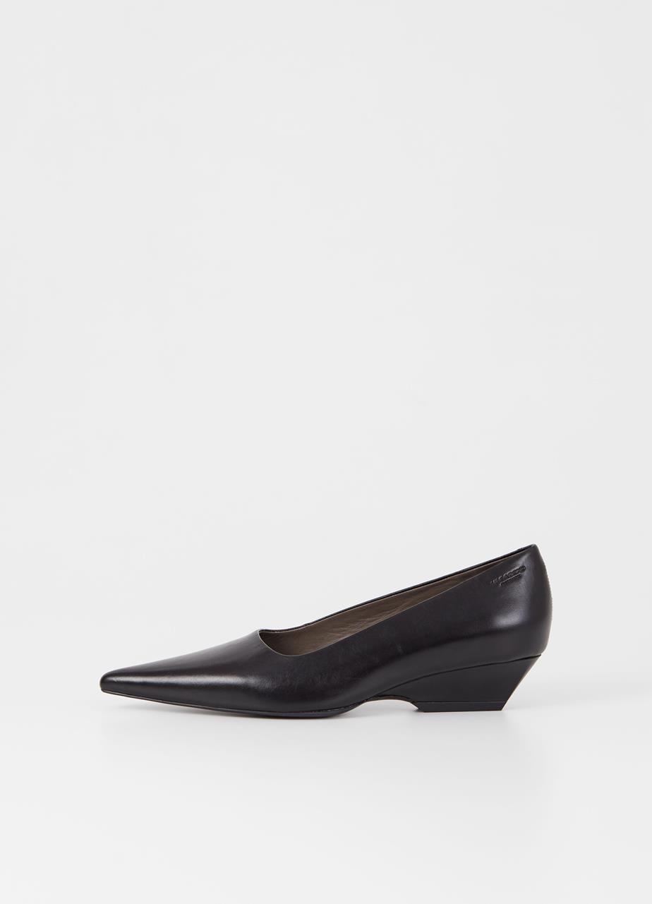 Sonya pumps ZWART LEER