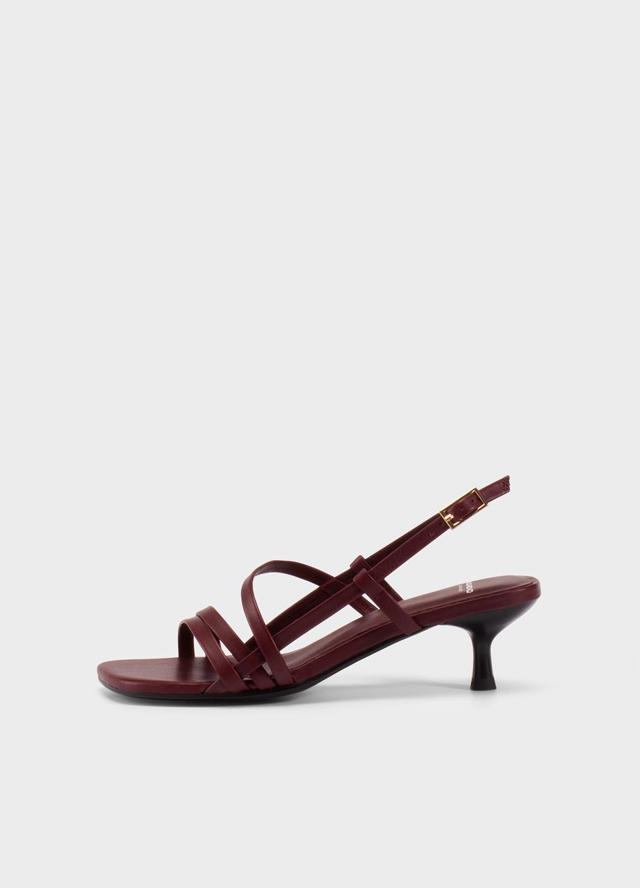 Jonna sandals Dark Red leather