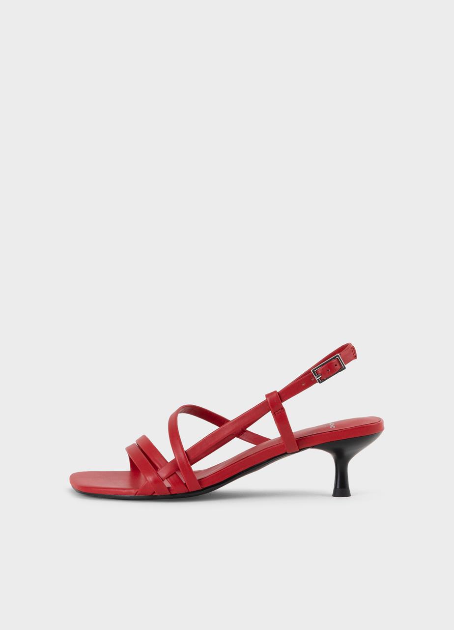Jonna sandaler Rød læder