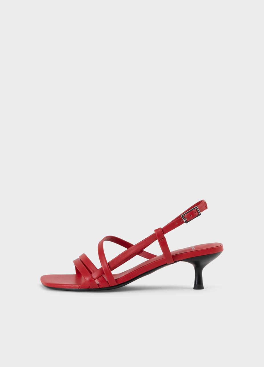 Jonna sandalen Rood leer