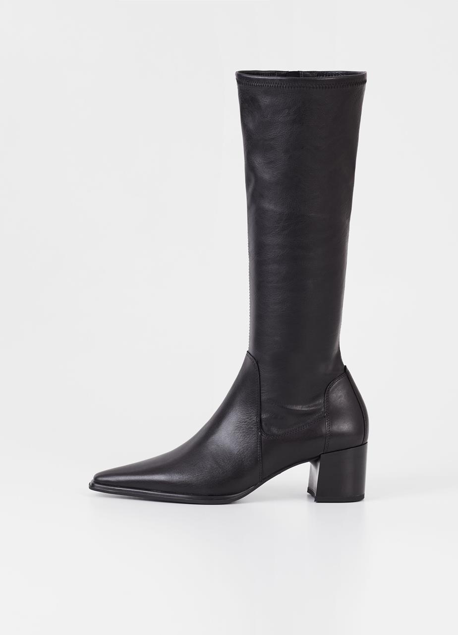 Giselle tall boots BLACK LEATHER/COMB