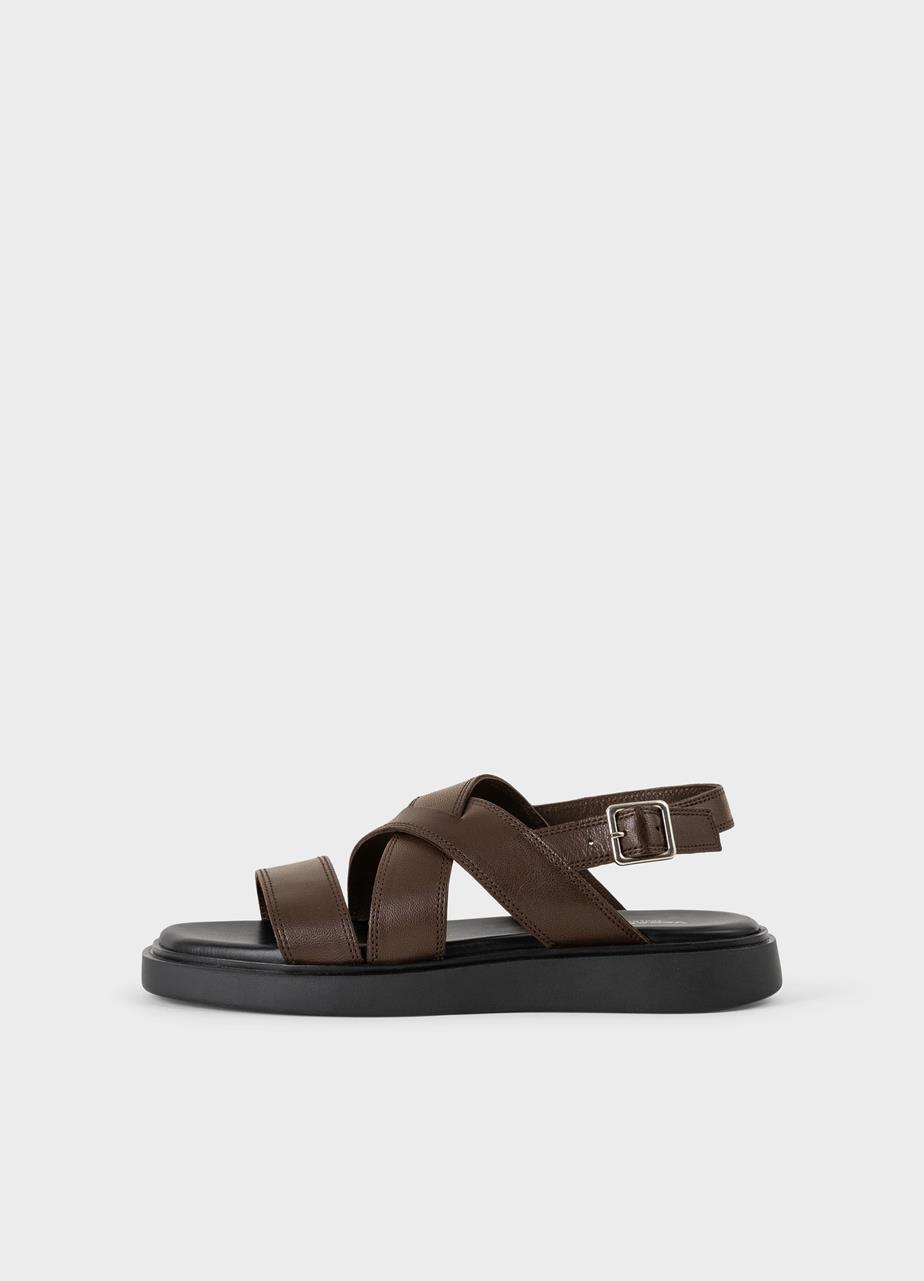 Connie sandalen BRAUN LEDER