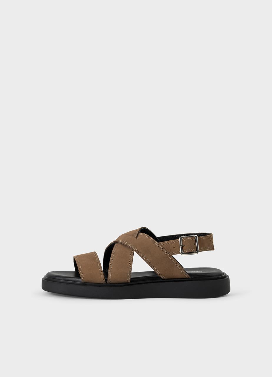 Connie sandalen BRAUN NUBUKLEDER