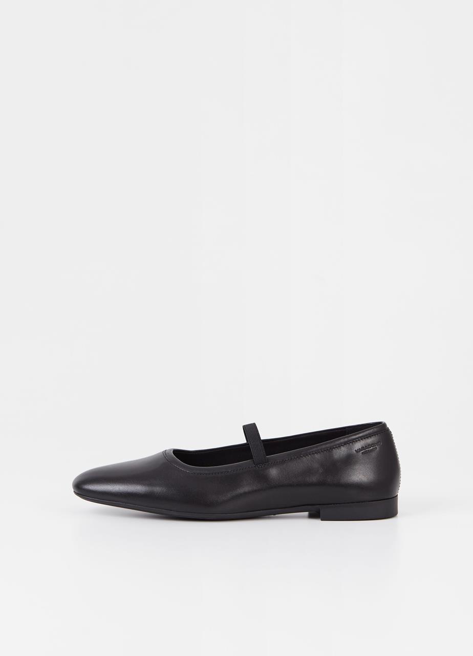 Sibel zapatos Negro cuero