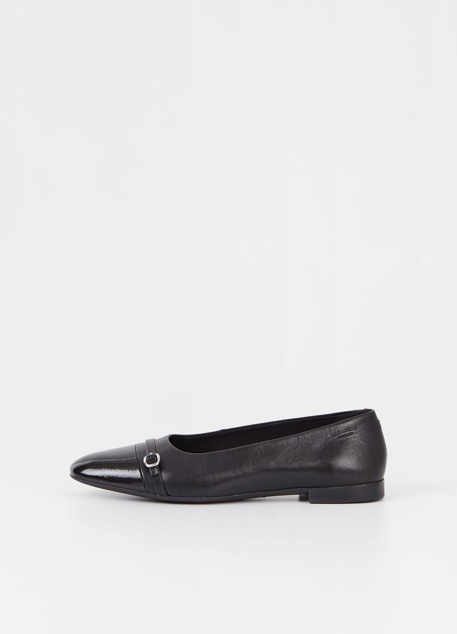 Sibel shoes Black leather/patent