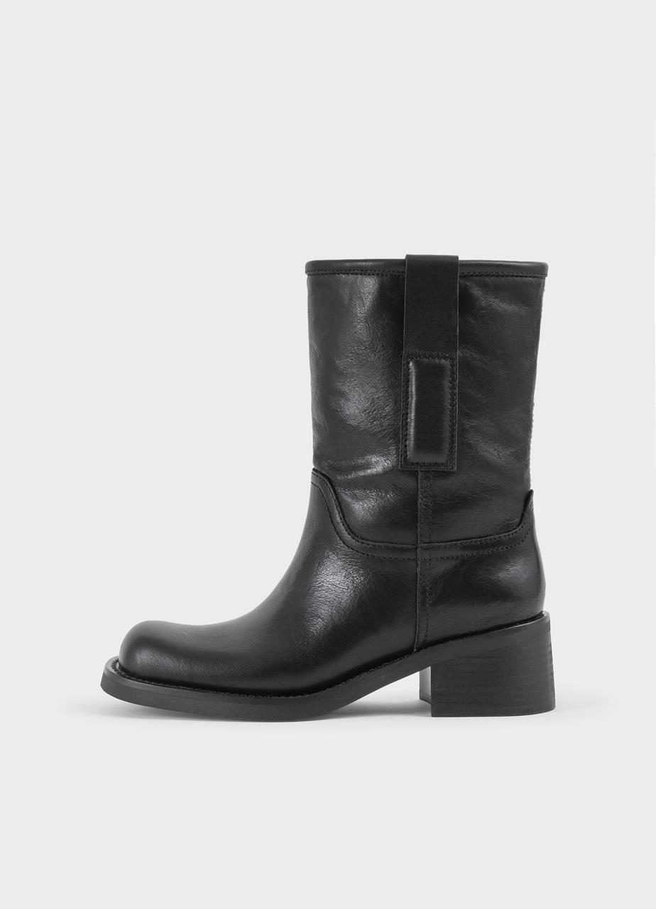 Nour bottes Noir cuir