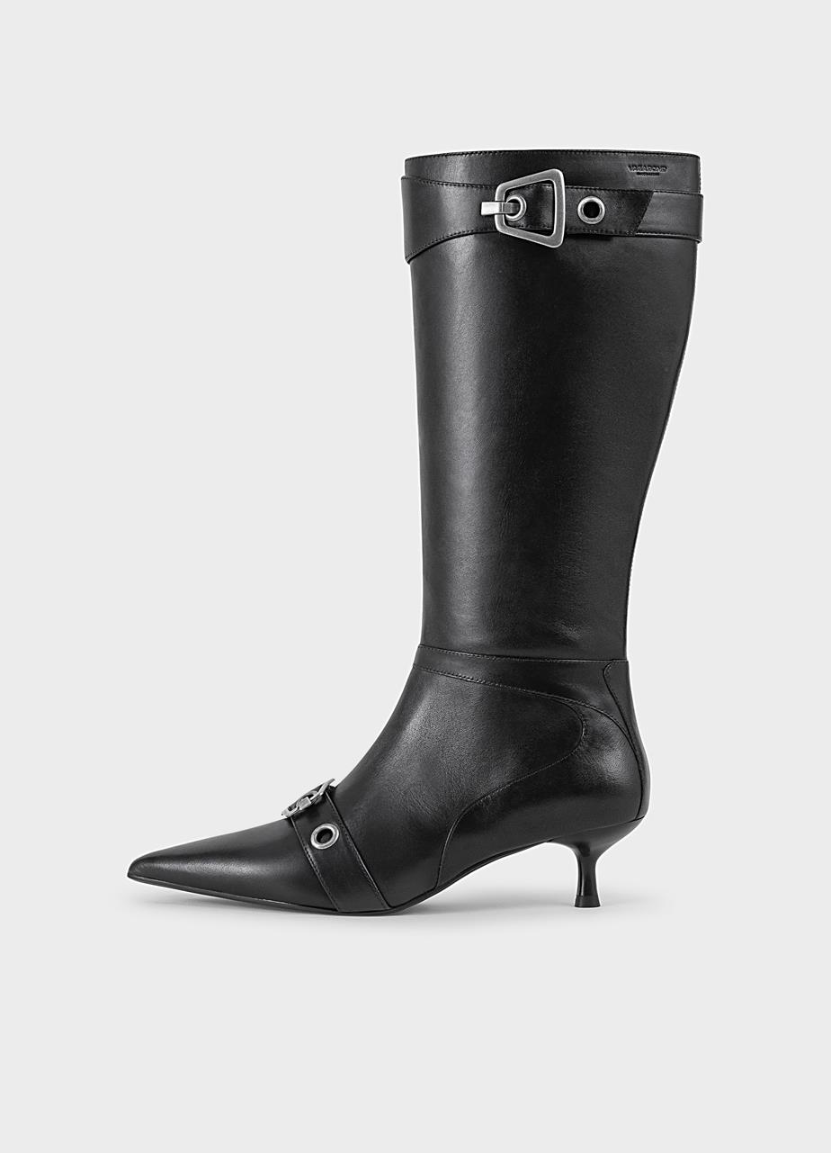 Lykke hohe stiefel Schwarzes leder