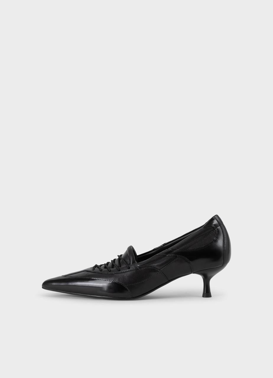 Lykke pumps Svart skinn/kombination