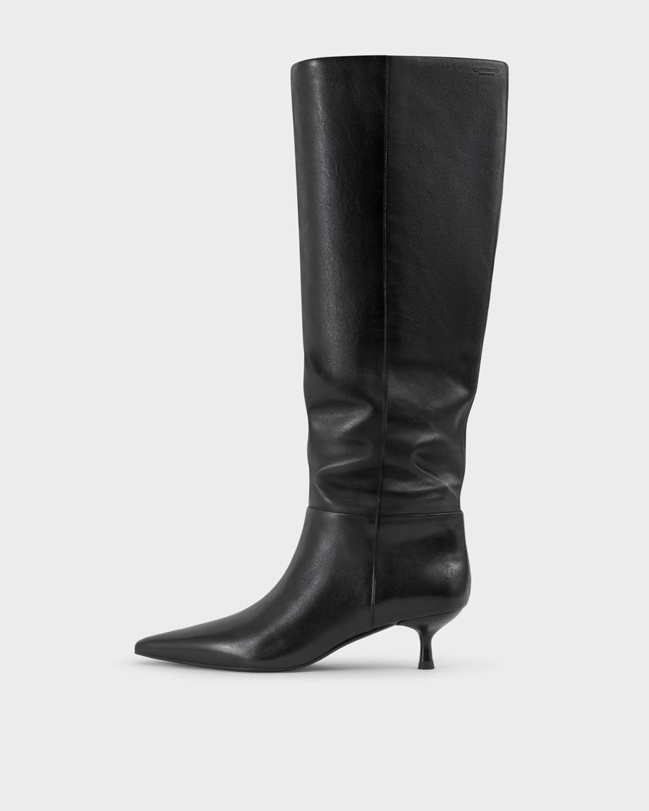 Lykke tall boots Black, Leather