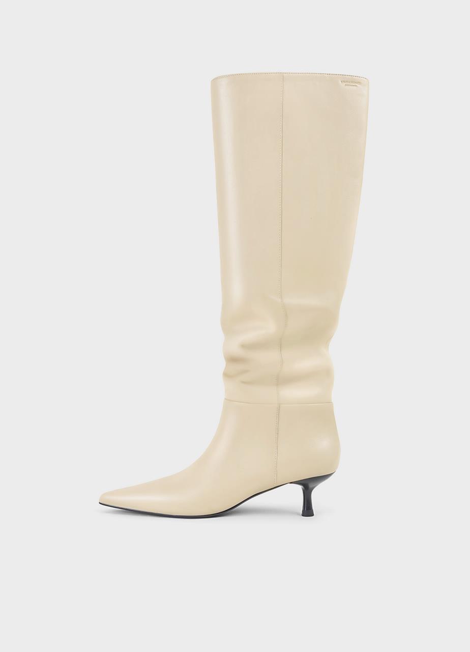 Lykke tall boots Beıge leather