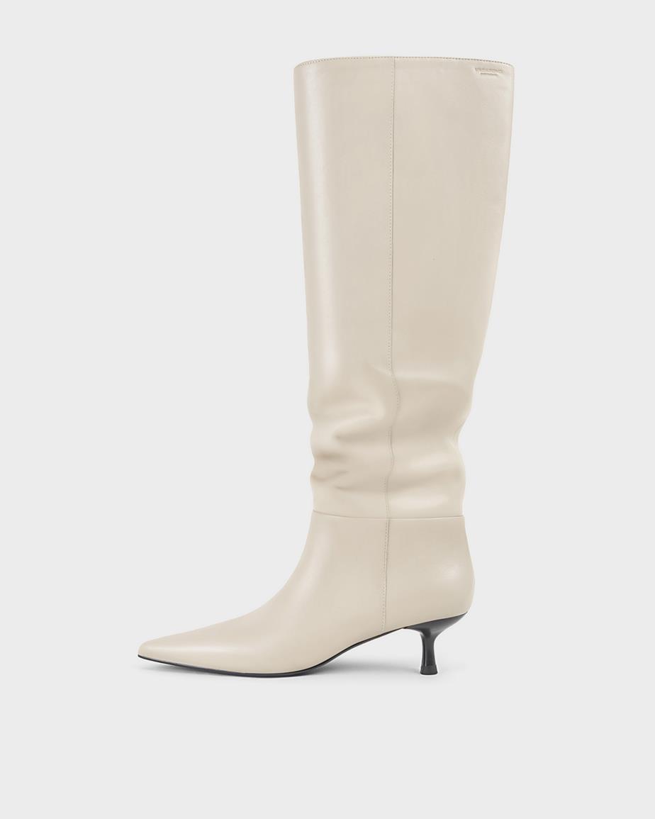 Lykke tall boots Beige, Leather