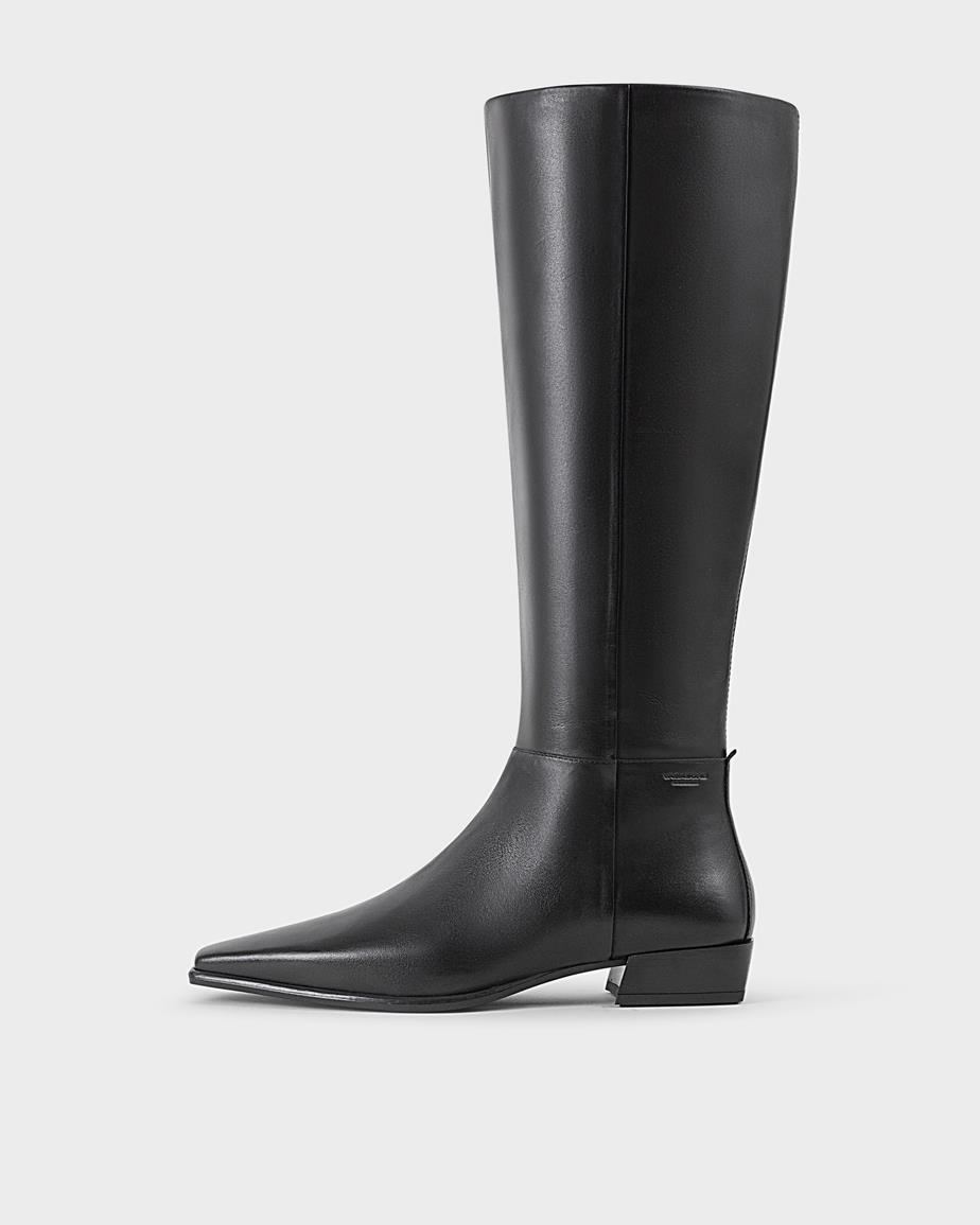 Nella bottes hautes Noir, Cuir