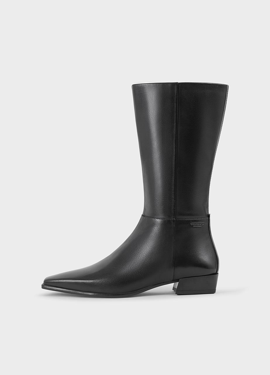 Nella tall boots Black leather