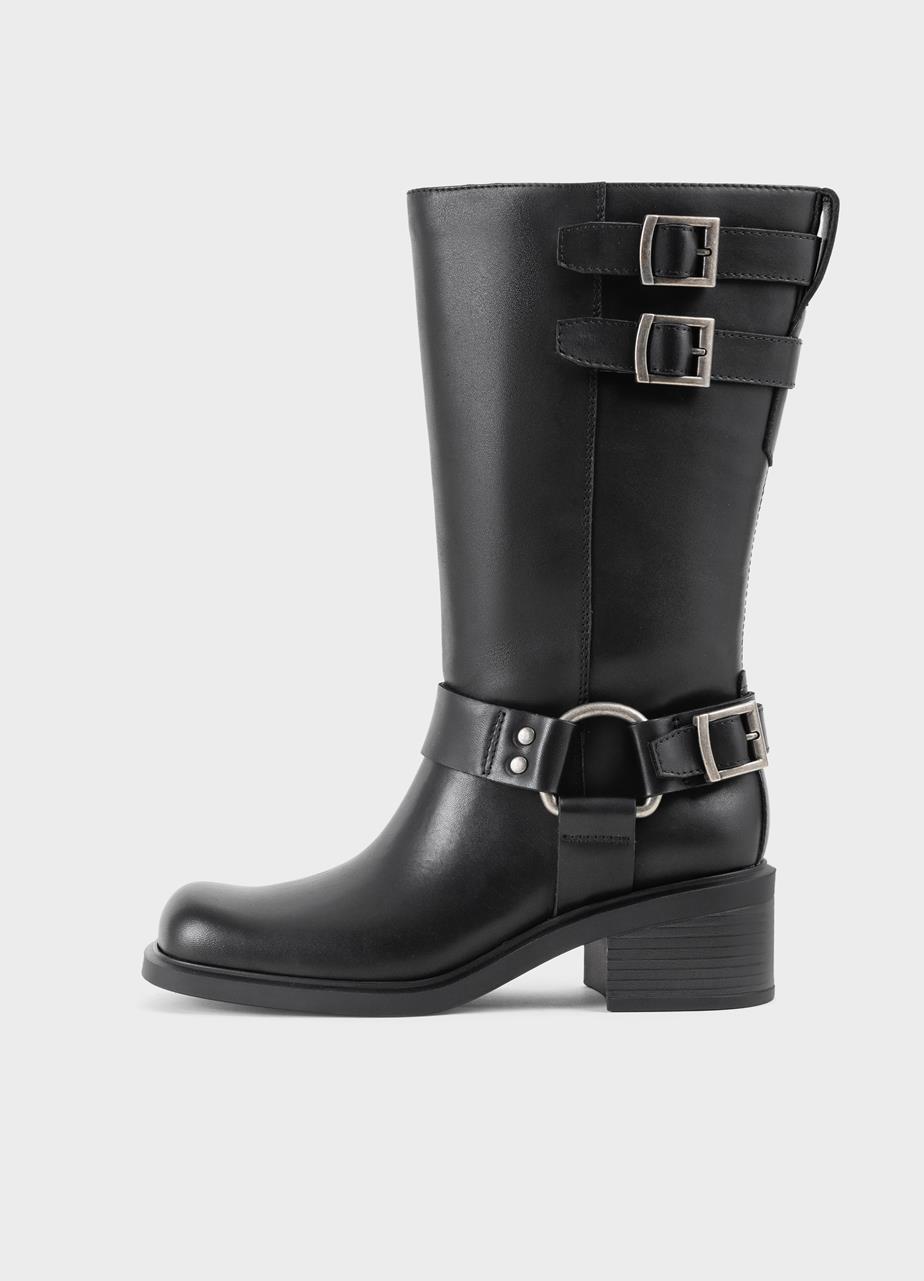 Daniella bottes hautes Noir cuir