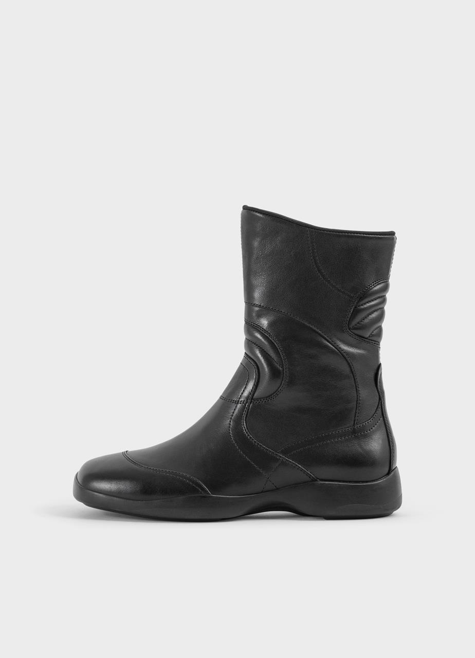 Sky botas Negro cuero