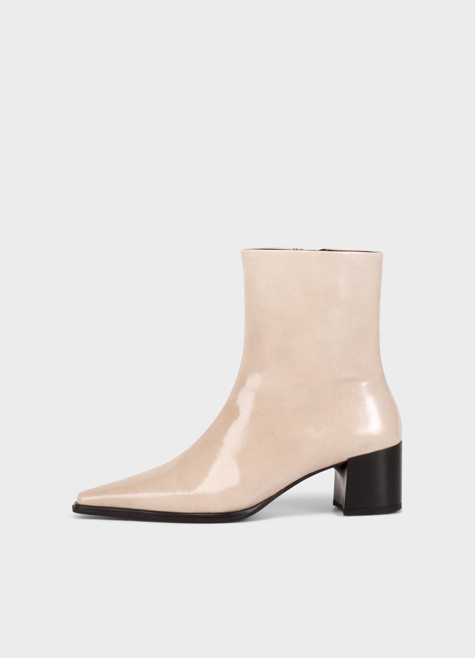 Giselle boots Beige patent leather