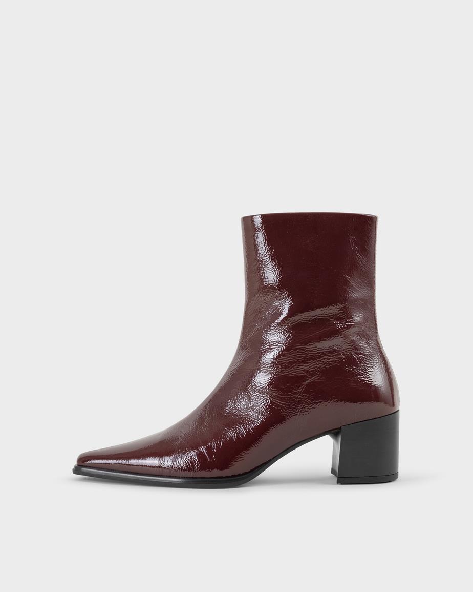 Giselle stiefeletten Dunkelrotes, Lackleder