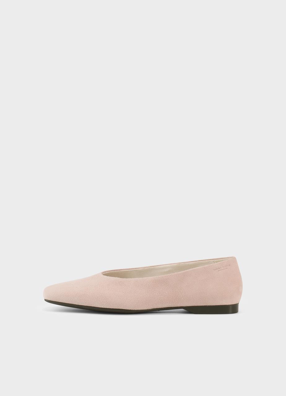 Delia ballerina's Lichtroze, Suède