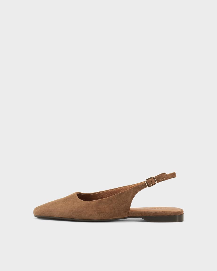 Delia ballet flats Brown, Suede