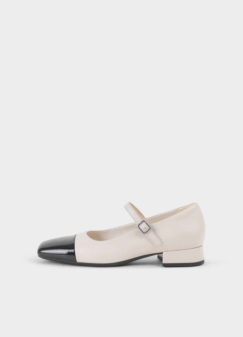 Debbi pumps Offwhite leder/kombination