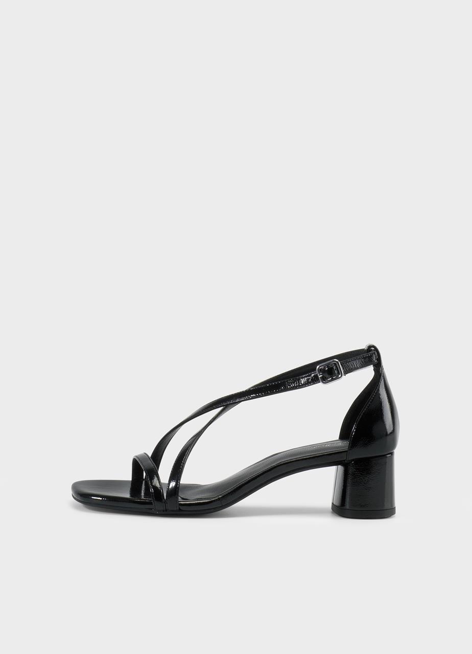 Piper sandales à talons NOIR CUIR VERNI