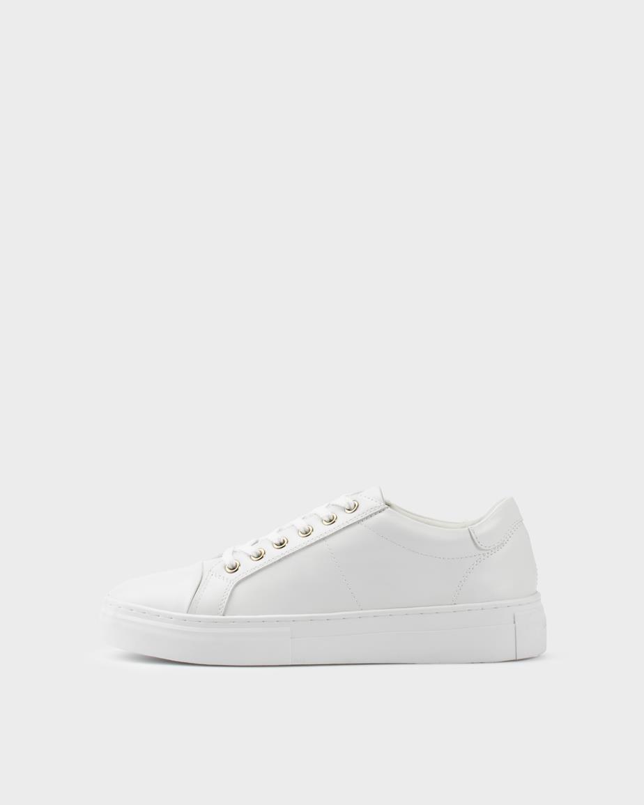Zoe platform sneakers White, Leather