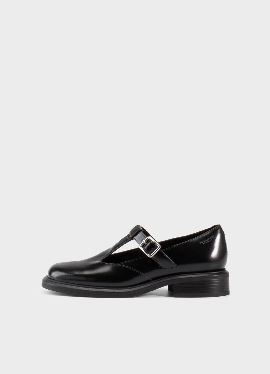 Ellis shoes BLACK POLISHED LEATHER