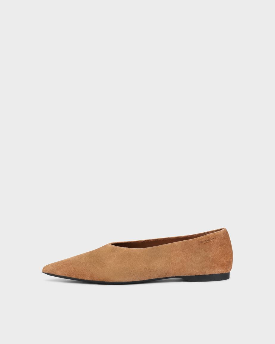 Hermine buty Brazowy, Zamsz