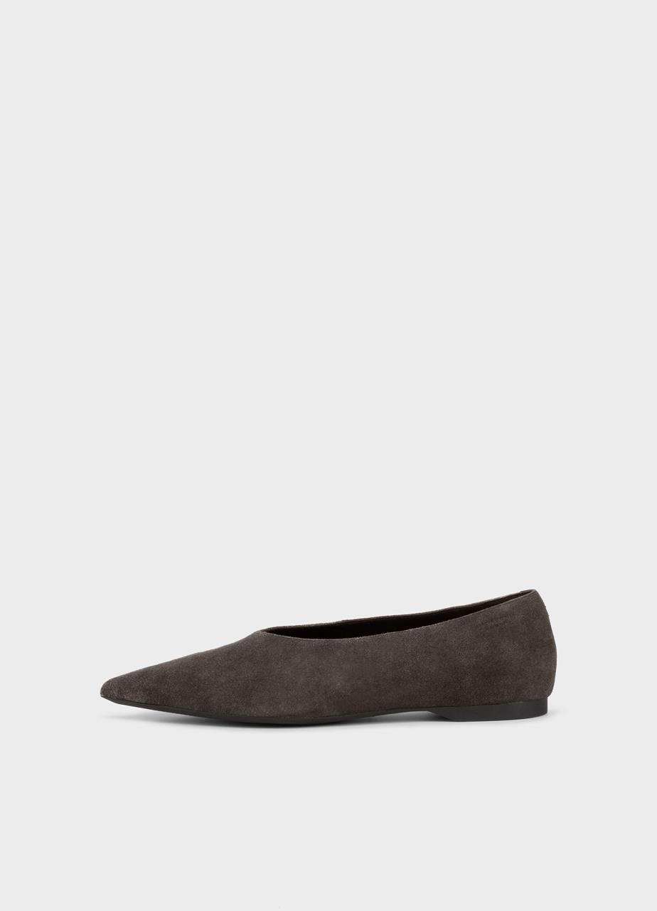 Hermine chaussures basses Noir daim