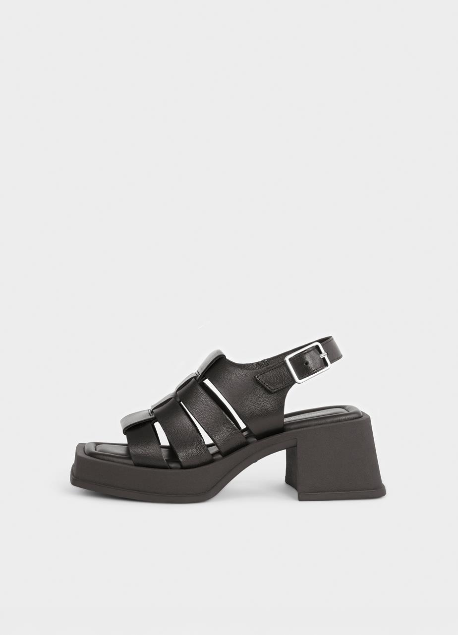 Hennıe sandals Black leather