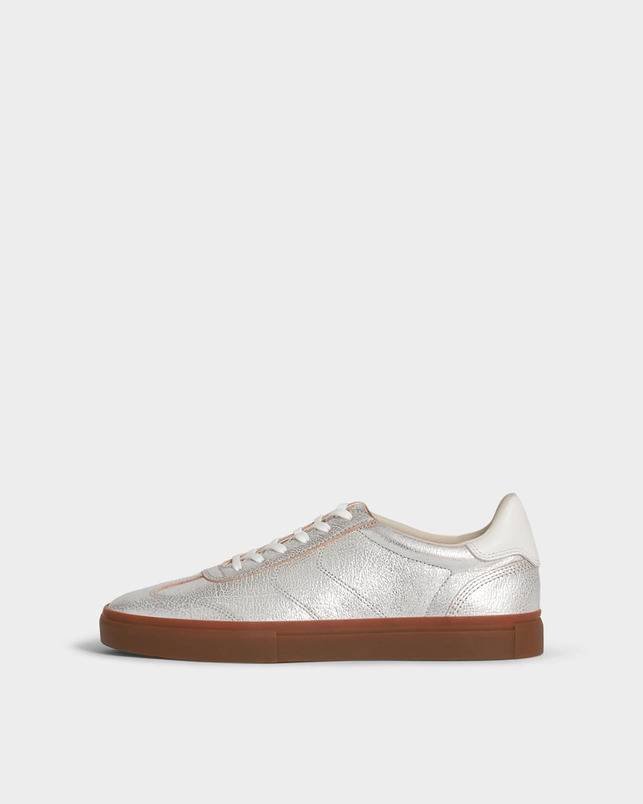 Cody sneakersy Srebrny, Skóra Metalizowana