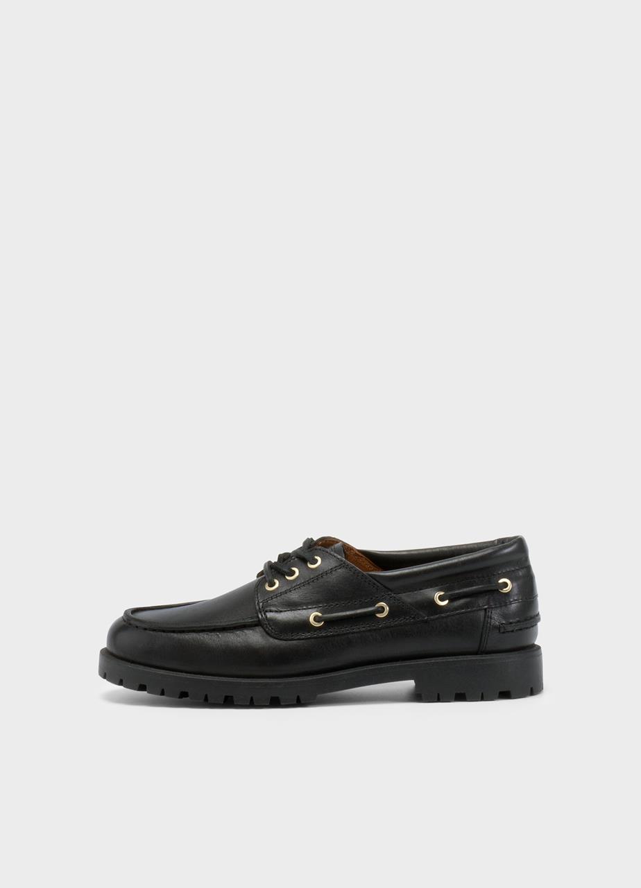 Joslyn chaussures Noir, Cuir