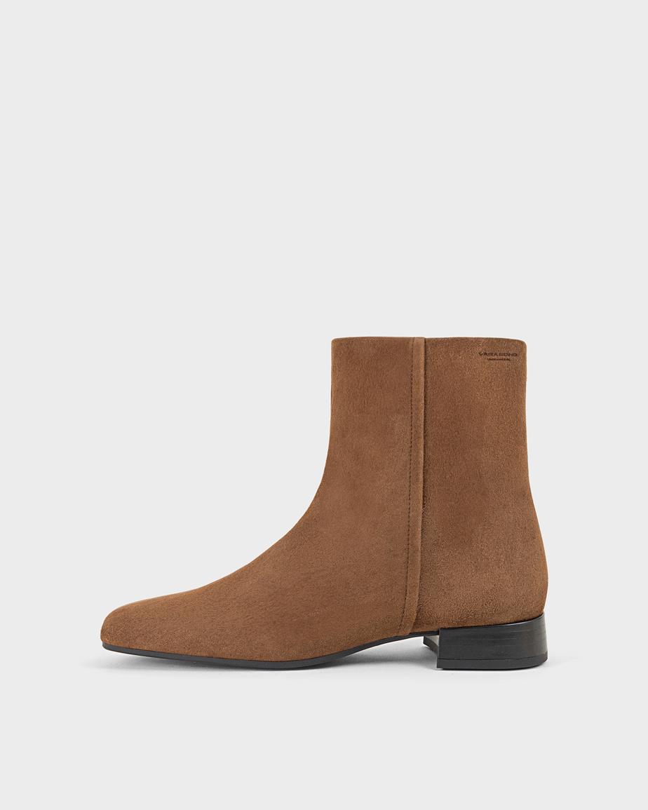 Mona stiefeletten Braunes, Veloursleder