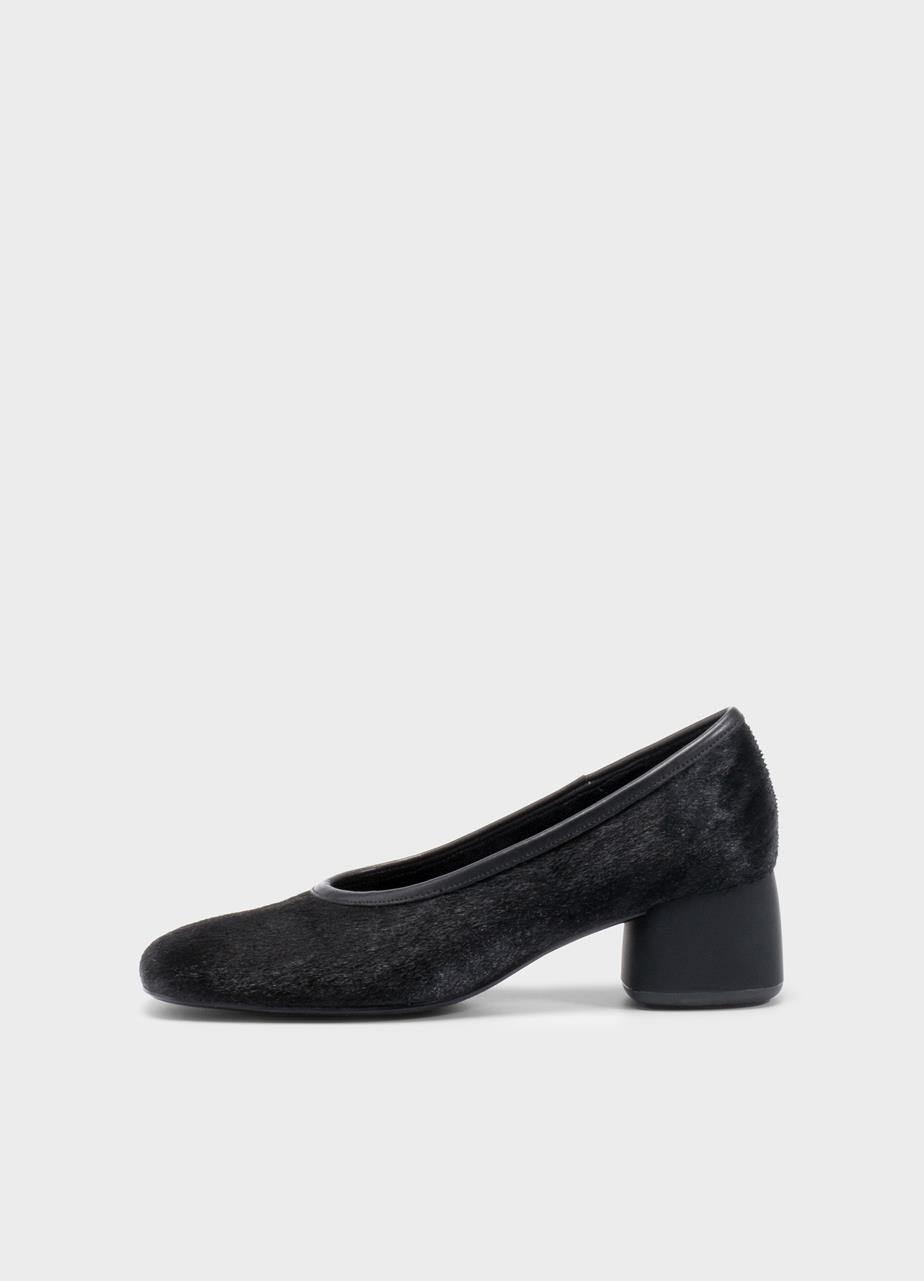 Livia pantofi cu toc Negru hair-on-leather