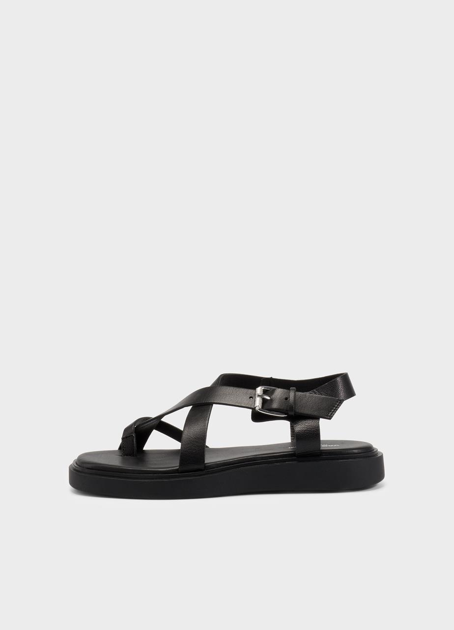 Connie sandalen Schwarzes leder