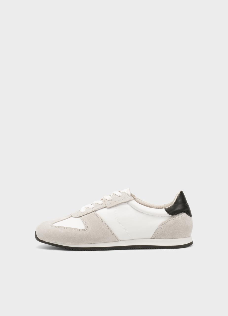 Yasmin sneakers Bianco pelle/tessuto