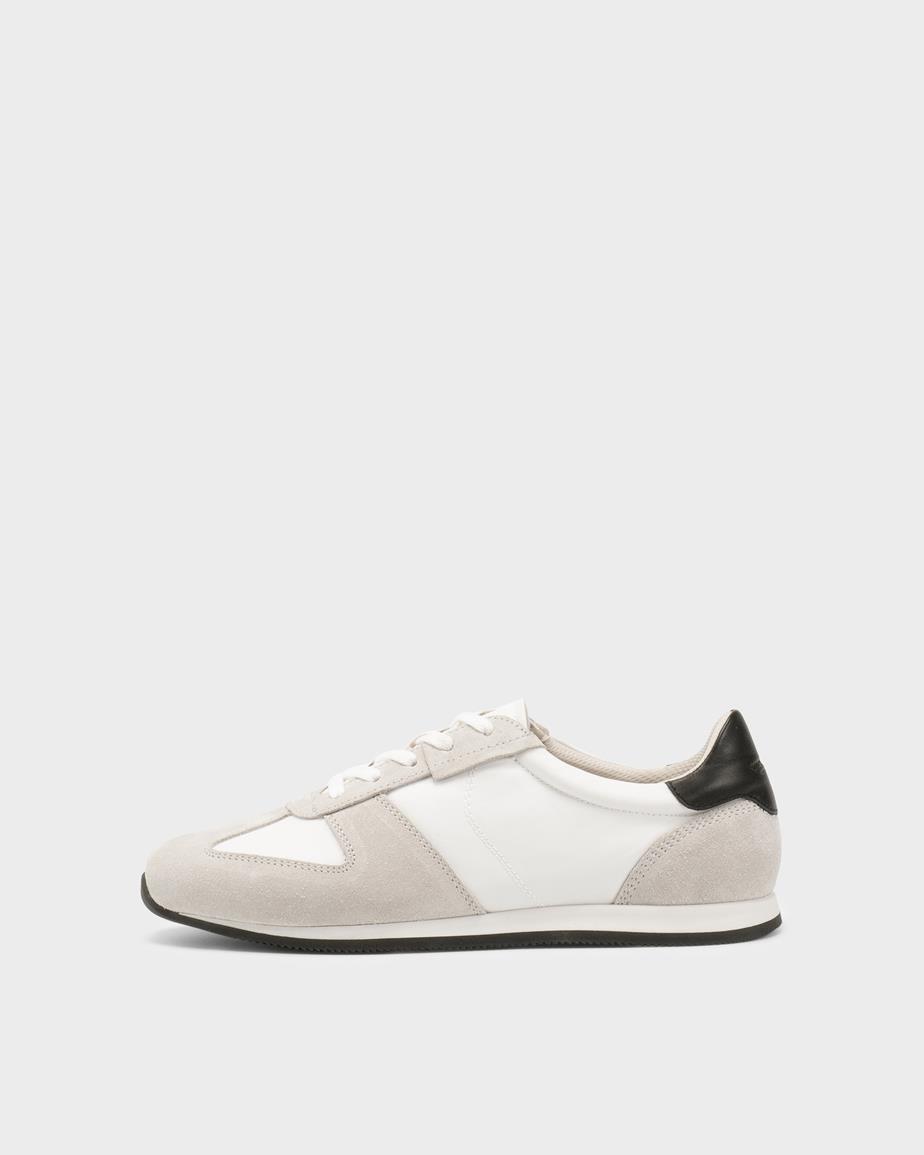Yasmin sneakers Bianco, Pelle/Tessuto