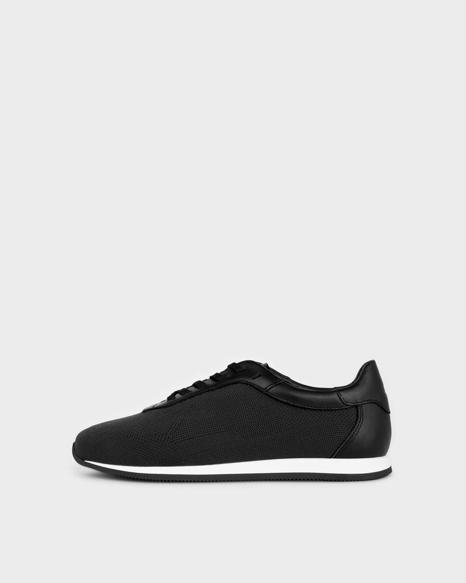 Yasmin sneakersy Czarny, Skóra/Tkanina