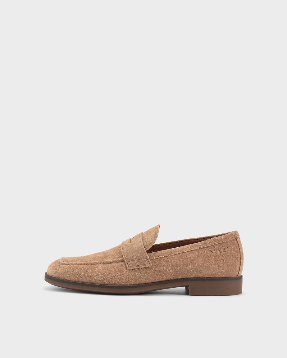 Troy mocassini Beige, Camoscio