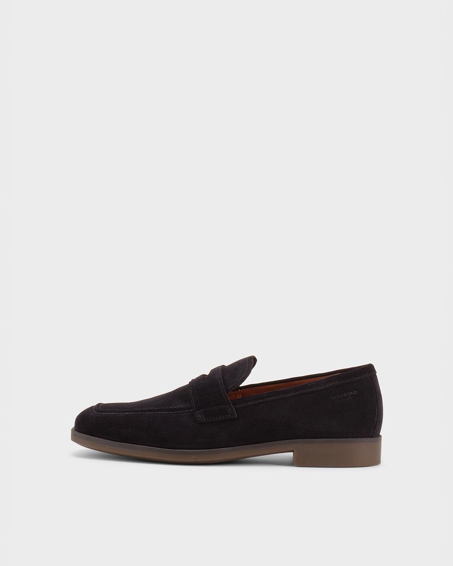 Troy mocassini Blu Scuro, Camoscio