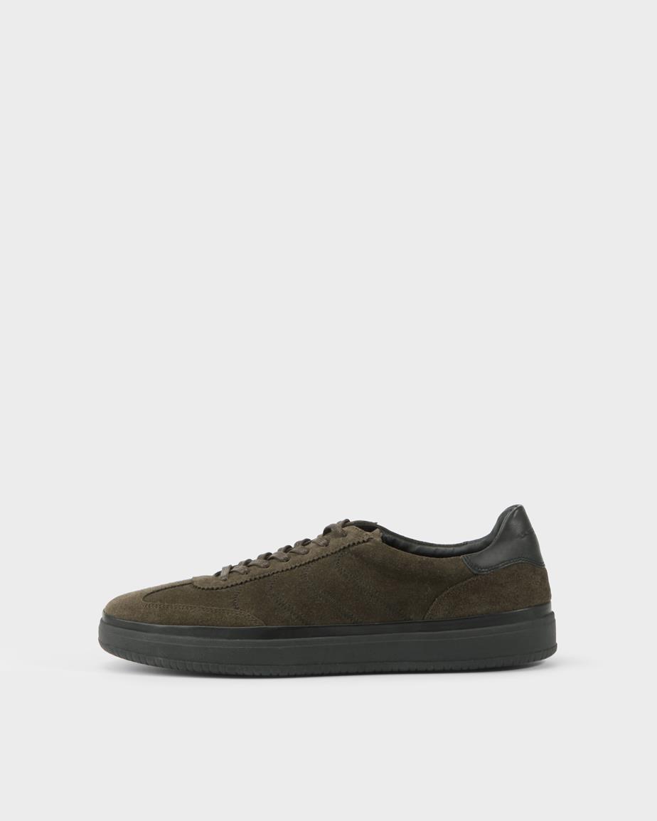 Leo sneakers Donkergroen, Suède