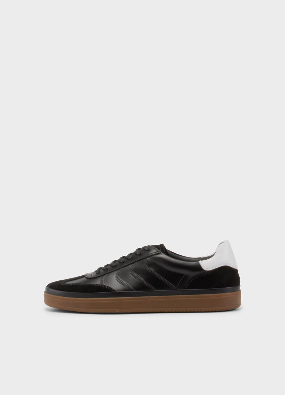 Leo sneakers Black suede/leather