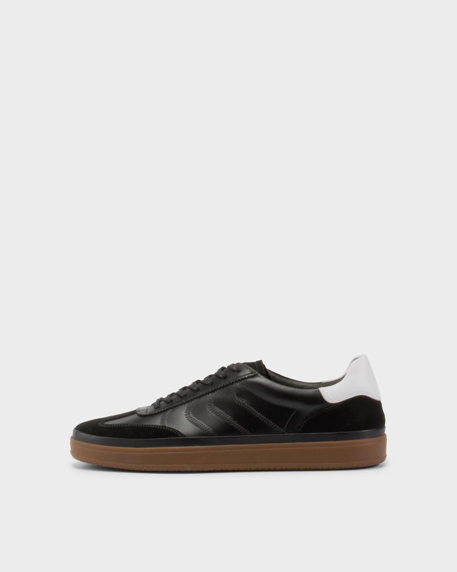 Leo sneaker Schwarzes, Wildleder/Leder
