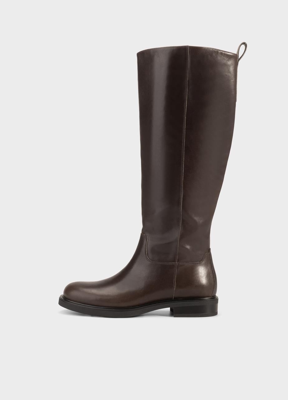 Freya tall boots DARK BROWN LEATHER