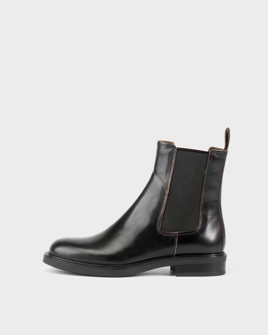 Freya chelsea boots Svart, Skinn / Kontrastkant