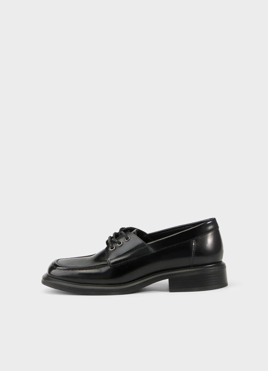 Ellis shoes BLACK POLISHED LEATHER