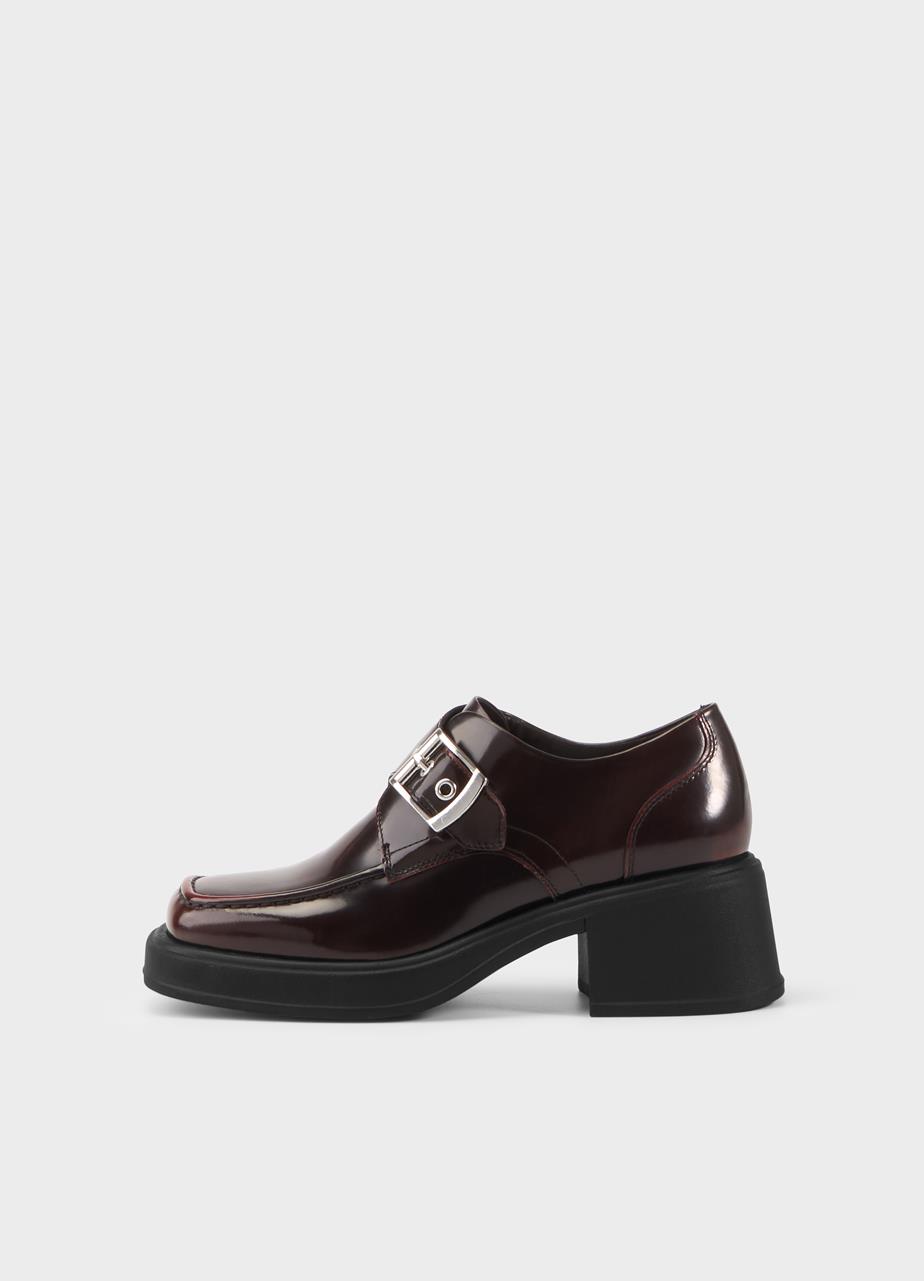 Dorah shoes DARK RED POLISHED LEATHER