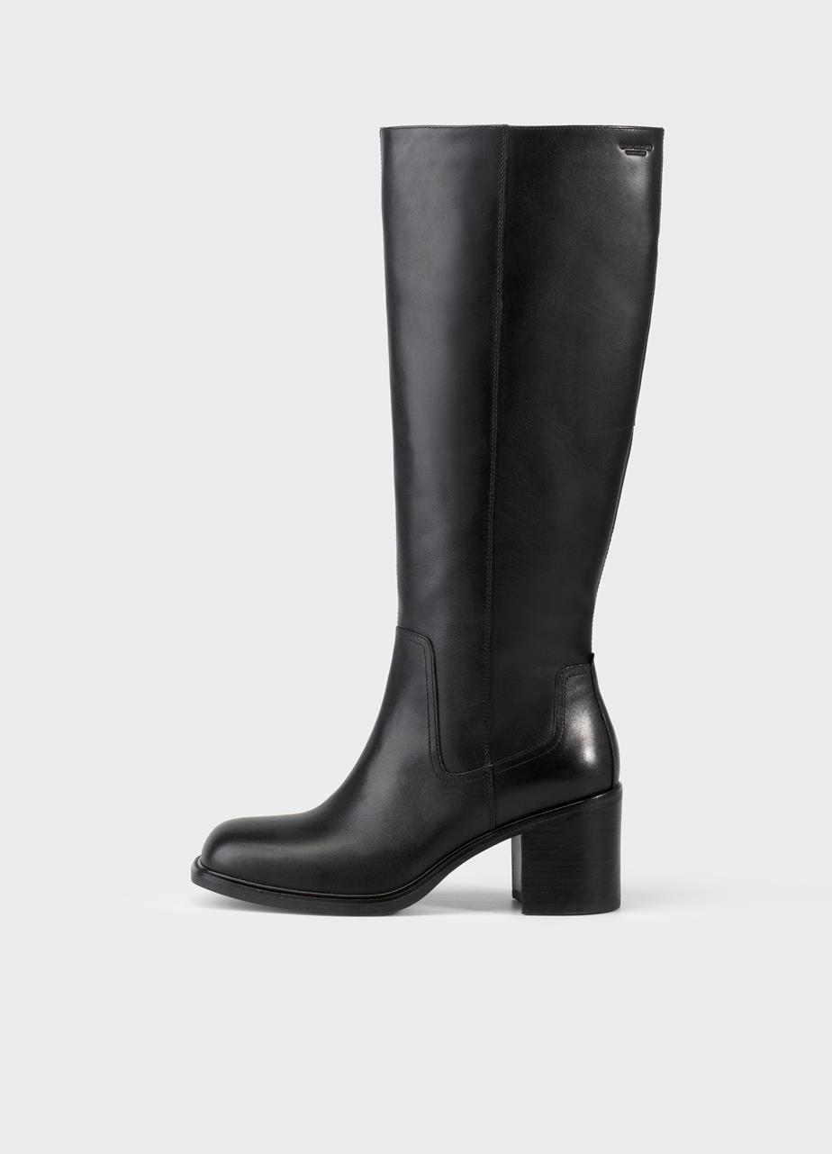 Meryl tall boots BLACK LEATHER